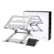 8. Wozinsky WRS-CPY75DSS Aluminum Laptop and Tablet Stand + Free Smartphone Stand - Silver