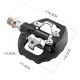 8. Rockbros M108 Nylon Half-Lock Double-Sided Bicycle Pedals - Black