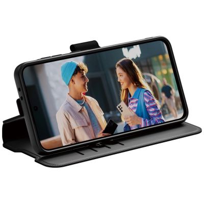 4. CARE by PanzerGlass Feature Wallet Kickstand Case for Samsung Galaxy A36 5G - Black