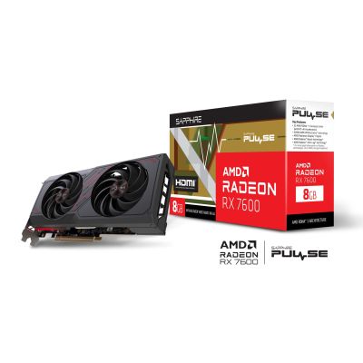 8. SAPPHIRE Radeon RX 7600 PULSE Gaming OC 8GB Graphics Card
