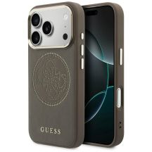 Guess Perforated 4G MagSafe case for iPhone 17 Pro Max - brown