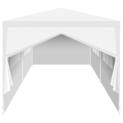 10. GARDEN PAVILION CATERING TENT PE 6x3M + 6 WALLS WHITE