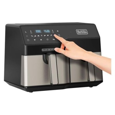 2. Black+Decker Air Fryer Dual Basket BXAF9000E air fryer