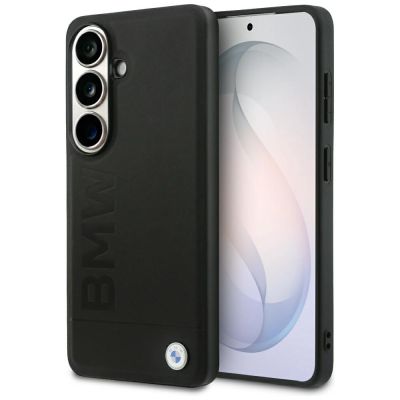 BMW Leather Hot Stamp MagSafe Case for Samsung Galaxy S26 - Black