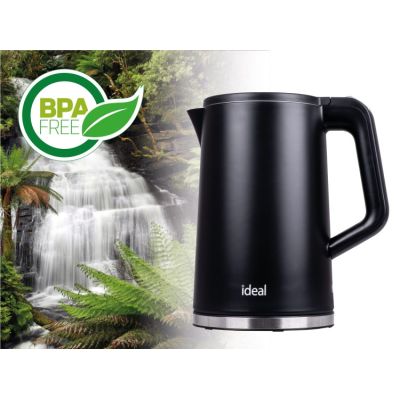 11. IDEAL KETTLE 1.7 L, STEEL BODY, POWER 1500 W, BLACK