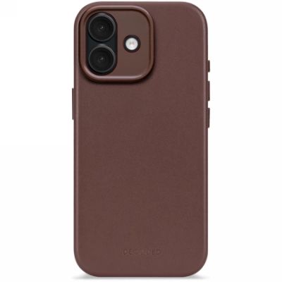 Decoded Leather Backcover case with MagSafe for iPhone 17 - brown
