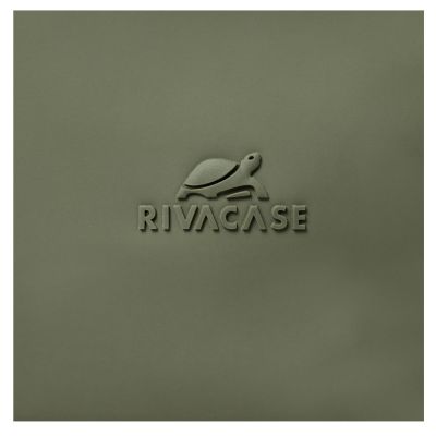 23. Rivacase Eden Backpack Travel Backpack Olive Waxed Leather (Pull Up), Polyester, Recycled Polyethylene Terephthalate (rPET)