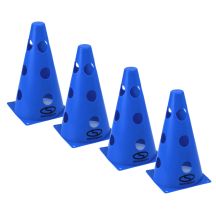 Set of 4 training cones - 23 cm blue / PT4-12WH-B