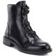 Women's ankle boots with decorative flowers, insulated, black, Potocki SZ12852
