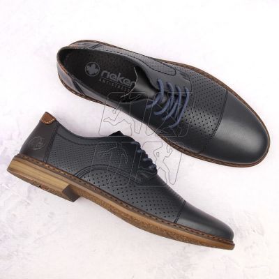 5. Comfortable leather shoes Rieker M RKR659, navy blue