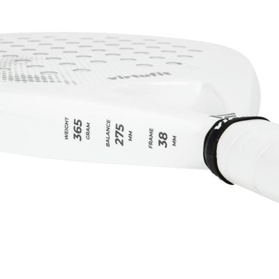 3. VIRTUFIT PADEL CONTROL RACKET - WHITE AND BLACK