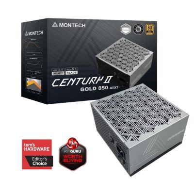 8. Montech CENTURY II Power Supply Module 850 W 20+4 pin ATX ATX Silver, Black