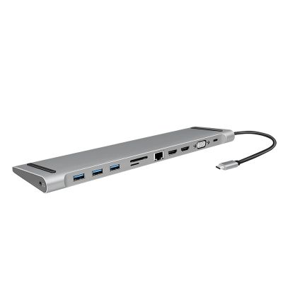 3. LogiLink UA0373 - Wired - USB 3.2 Gen 1 (3.1 Gen 1) Type-C - 100 W - 3.5 mm - 10,100,1000 Mbit/s - Aluminum