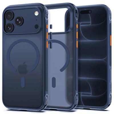 12. Tech-Protect MagAir MagSafe CC Case for iPhone 18 Pro Max / 17 Pro Max - Matte Dark Blue