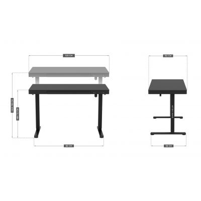 5. MA-Leader 8.2 Black Electric Desk