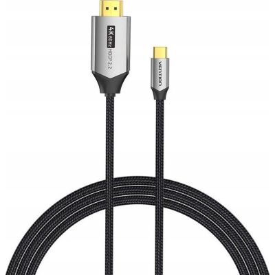 2. USB-C to HDMI Vention 4K@60Hz Braided Cable 2m Gray