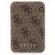 8. Guess 4G Metal Logo case set for iPhone 15 + 5000mAh MagSafe power bank - brown