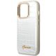 6. Guess Croco Collection case for iPhone 14 Pro 6.1" - silver