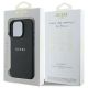 8. Guess Grained Gold Ring MagSafe case for iPhone 16 Pro Max - black
