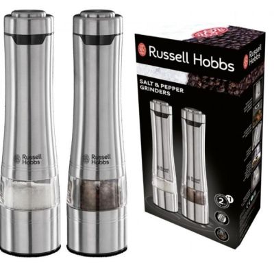 Russell Hobbs 23460-56 Spice Mill Salt and Pepper Grinding Set Stainless Steel