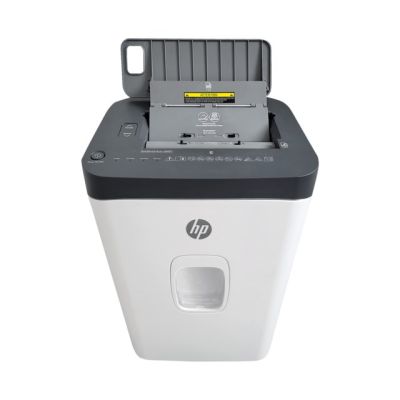 18. HP ONESHRED Auto 200CC Paper Shredder, White and Gray