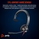 12. Poly Blackwire 3310 Mono Microsoft Teams USB-C Headset