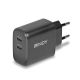 6. Lindy 73438 Mobile Device Charger Universal Black AC Fast Charging Internal