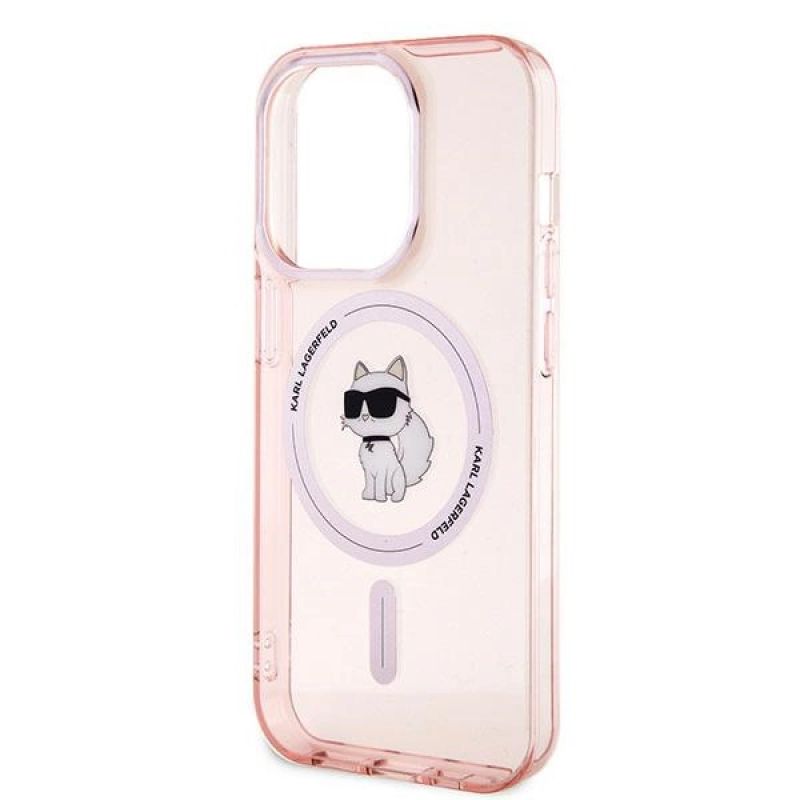 6. Karl Lagerfeld IML Choupette MagSafe case for iPhone 14 Pro - pink