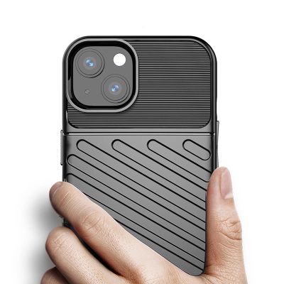 6. Thunder Case Flexible Tough Rugged Cover TPU Case for iPhone 13 mini green