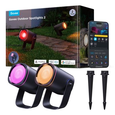 2. Govee H7093 RGBICWW Outdoor LED Light, 750lm, 2.4GHz Wi-Fi + Bluetooth
