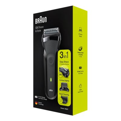 4. Braun Series 3 300BT Rotary Shaver Trimmer Black