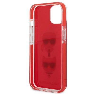 7. Karl Lagerfeld Karl&Choupette Head Case for iPhone 13/14/15 - Red