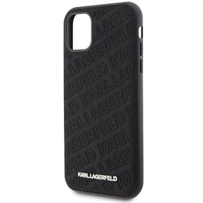 6. Karl Lagerfeld Quilted K Pattern case for iPhone 11 / Xr - black