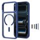 2. Tech-Protect Magmat Magsafe CC Case for iPhone 17 Pro / 18 Pro - Navy Blue and Transparent