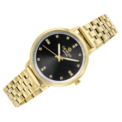 3. Giewont Sapphire Gold Black Women's Watch GW7370-B4