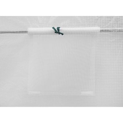8. GREENHOUSE GARDEN TUNNEL 200X300X200CM PE STRUCTURE WHITE STEEL
