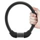 3. Rockbros RKS870-BK bicycle lock with code, steel cable, 85 cm - black