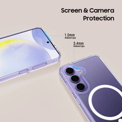 4. Tech-Protect FlexAir Hybrid MagSafe Case for Samsung Galaxy A56 5G - Transparent