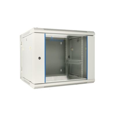 22. Extralink Rack Cabinet 9U 600x600 AZH Gray Wall-Mounted, Two-Section