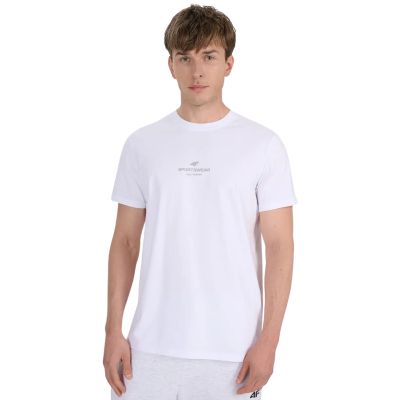 Men's T-shirt 4F M2961 white 4FWAW25TTSHM2961 10S