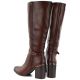 4. Women’s Brown Block-Heel Boots Sergio Leone KZ-08