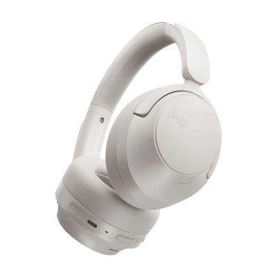 5. QCY H3S Wireless On-Ear Headphones with LDAC and ANC Noise Cancellation - White