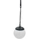 2. SOLAR LAMP PLASTIC BALL HANGING WITH CLIP 10X30CM
