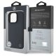 9. Mercedes MB Wood Imitation Leather MagSafe case for iPhone 16 Pro Max - navy blue