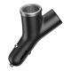 4. Baseus Y Type Car Charger car charger 2x USB + cigarette lighter socket 3.4A black (CCALL-YX01)