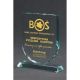 5. Engraved glass trophy with case + paint filling