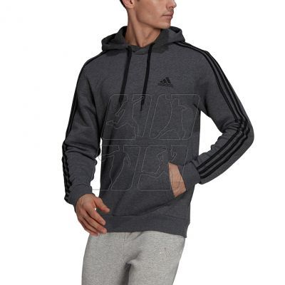 2. Adidas Essentials Fleece 3-Stripes Hoodie M GK9082