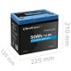 8. Qoltec LiFePO4 Lithium Iron Phosphate Battery | 12.8V | 50Ah | 640Wh | BMS