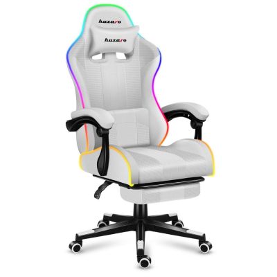 30. Huzaro Force 4.7 RGB White Gaming Chair