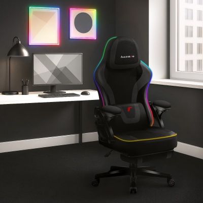 Force 4.6 RGB Black Mesh Gaming Chair